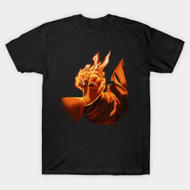 Spuffy Hands (black background) T-Shirt by bengman